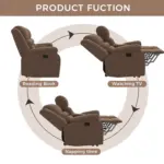 Tervan Recliner Sofa Brown (1)