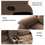 Tervan Recliner Sofa Brown (2)