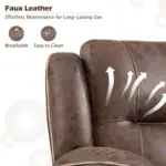 Velmora Sofa Recliner Brown (20)