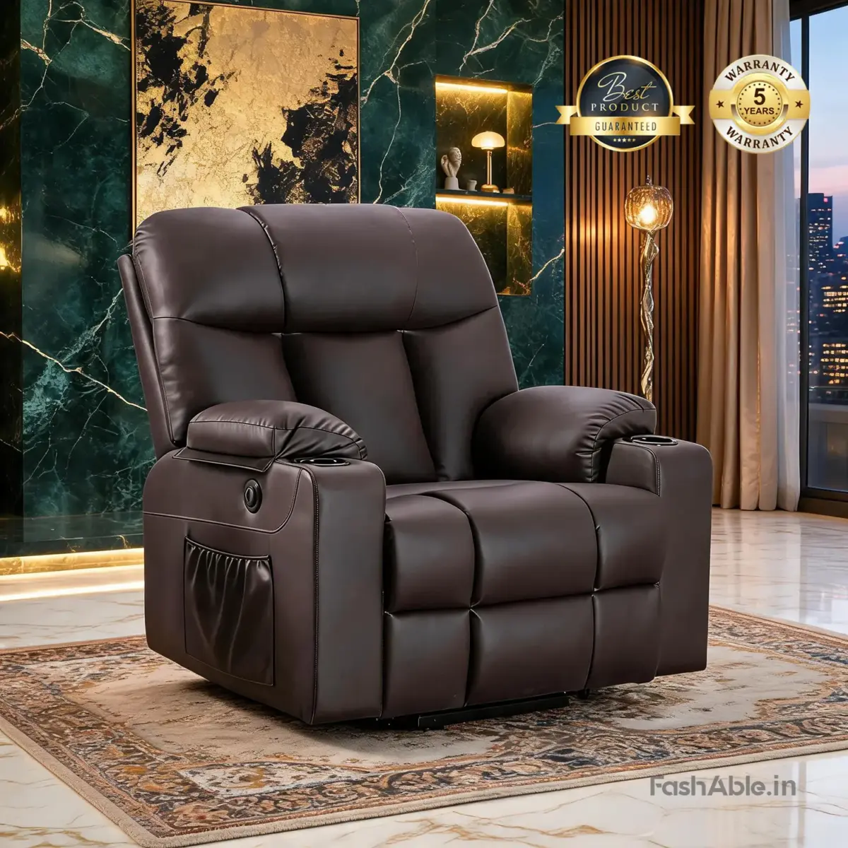 Velzon Recliner Sofa Brown
