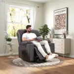 Velzon Recliner Sofa Brown (4)