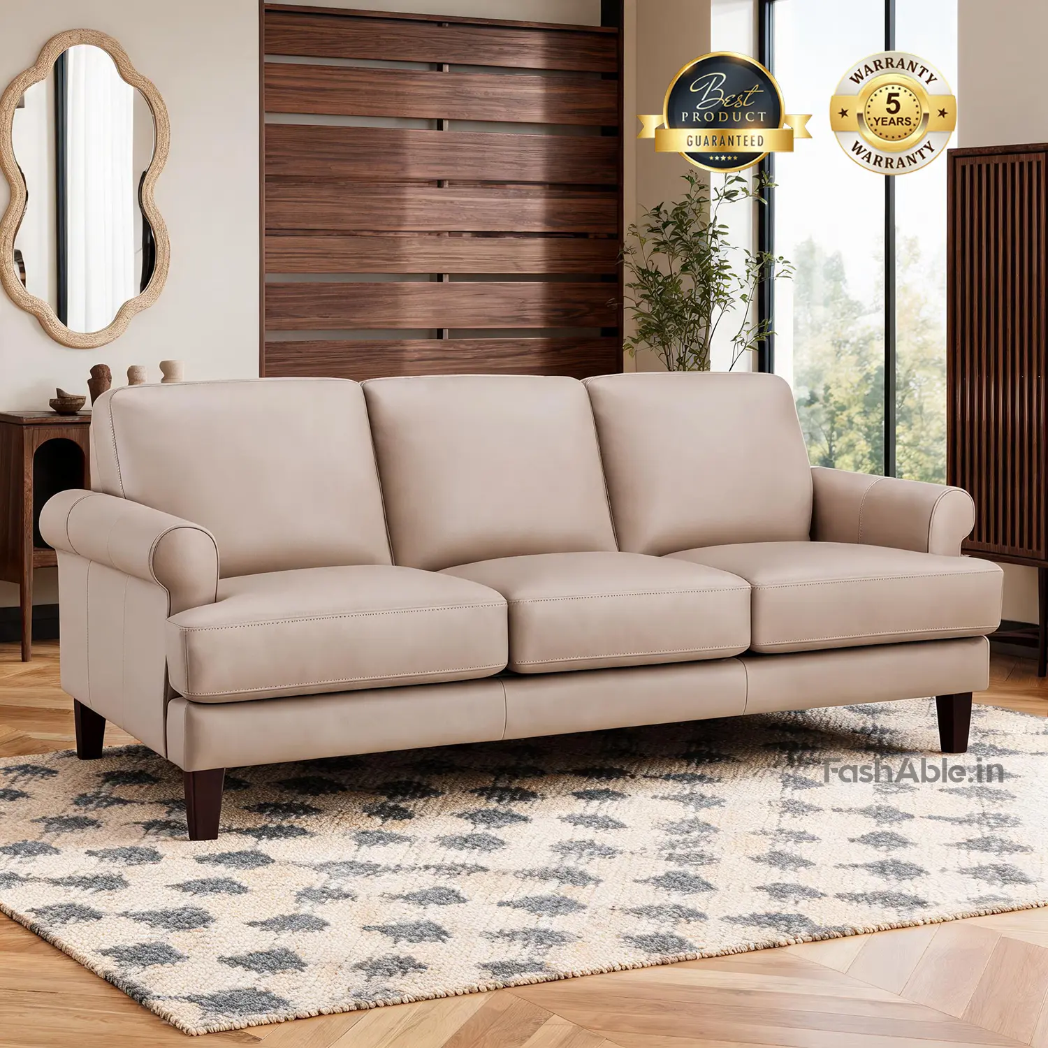 Vessaro Sofa LBrown Vessaro Sofa LBrown