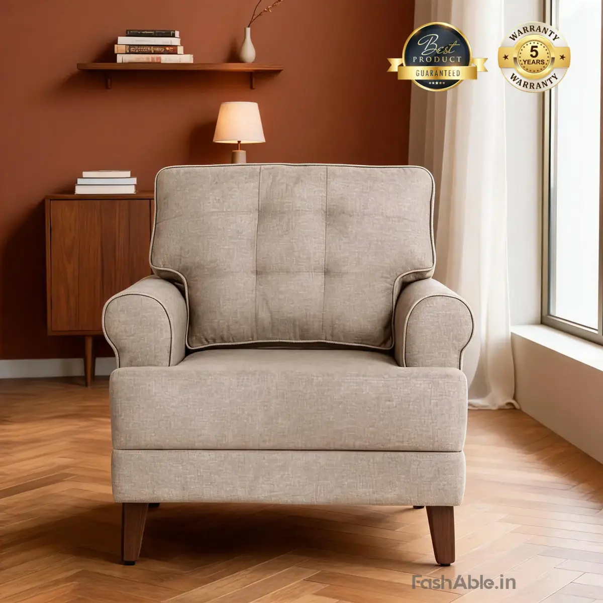 Zelric Sofa DBeige (1)