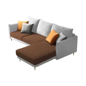 Draxilo L-Shaped Sofa CumBed LHS Chaise 80"
