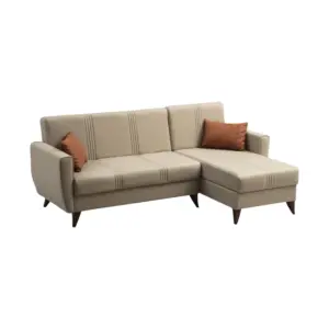 Drelvo L-Shaped Sofa CumBed LHS Chaise 86"