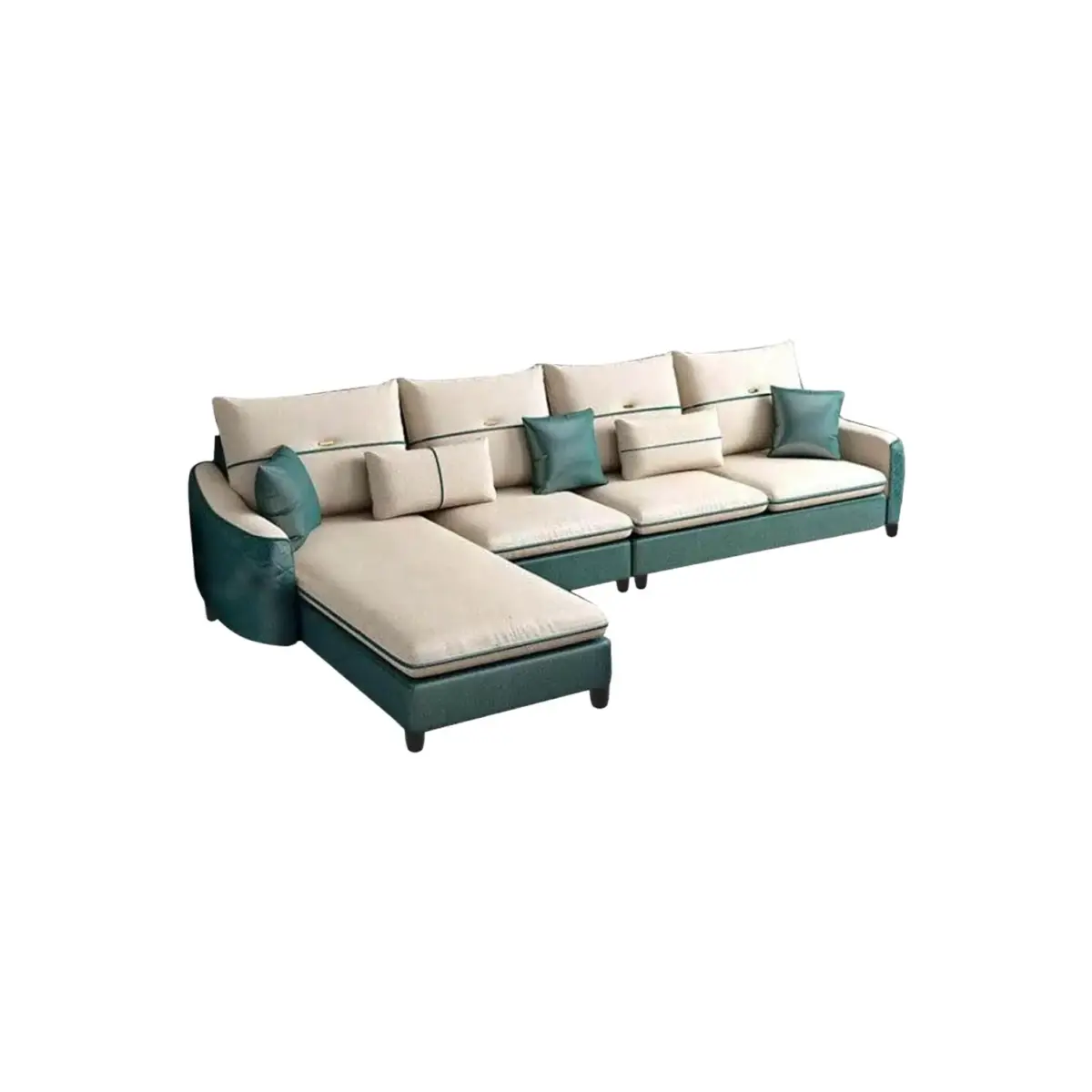 Jorvessan Dark Green with Beige (1)
