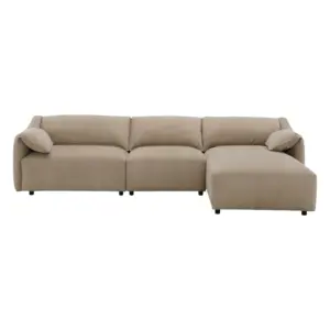 Velqor L Shape Couch Chaises Sofa 127" 